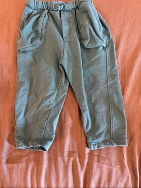 Zara Kids Sage Green Jogger Pants